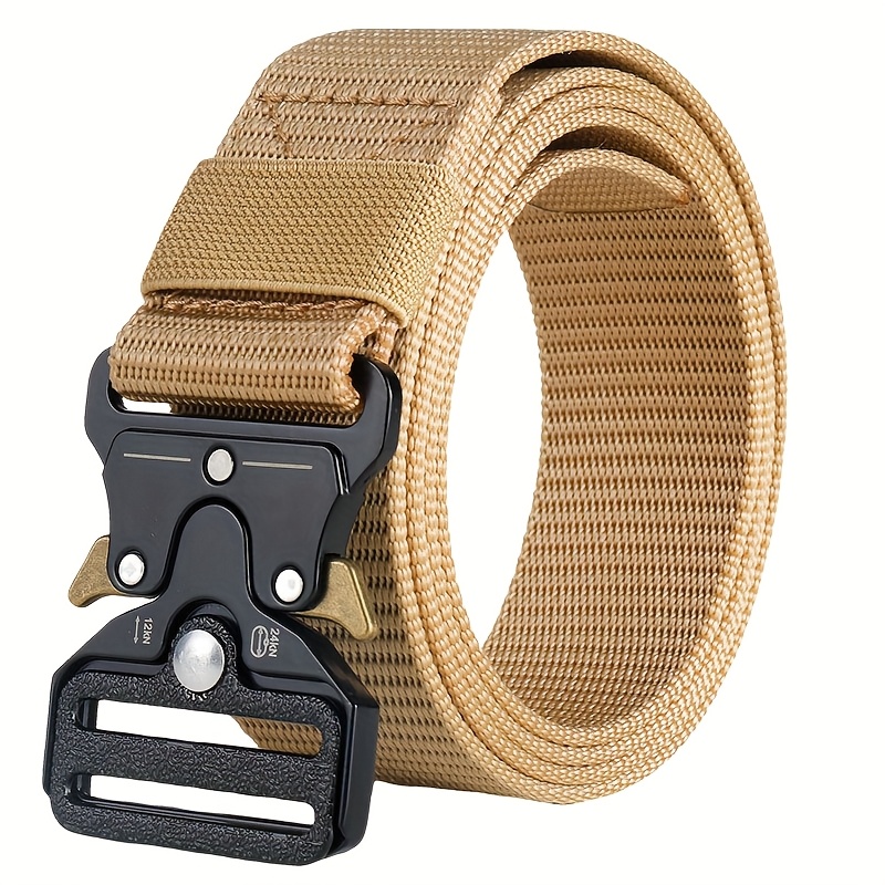 6pcs Men'S Tactical Heavy Duty Nylon Belts with Alloy Buckles